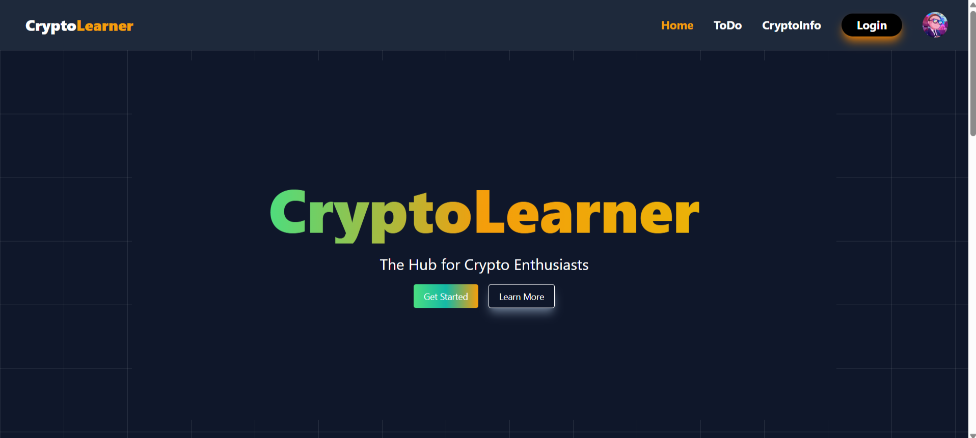 Crypto learning Platform