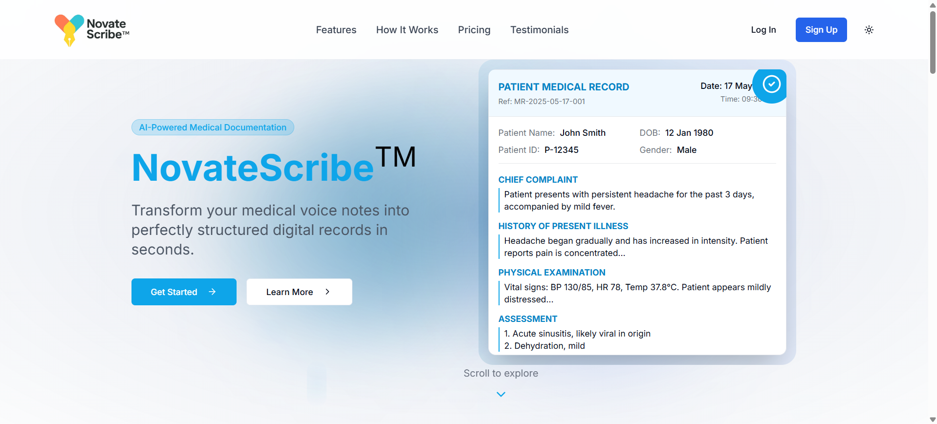 AI-Powered notes for medical practitioners
